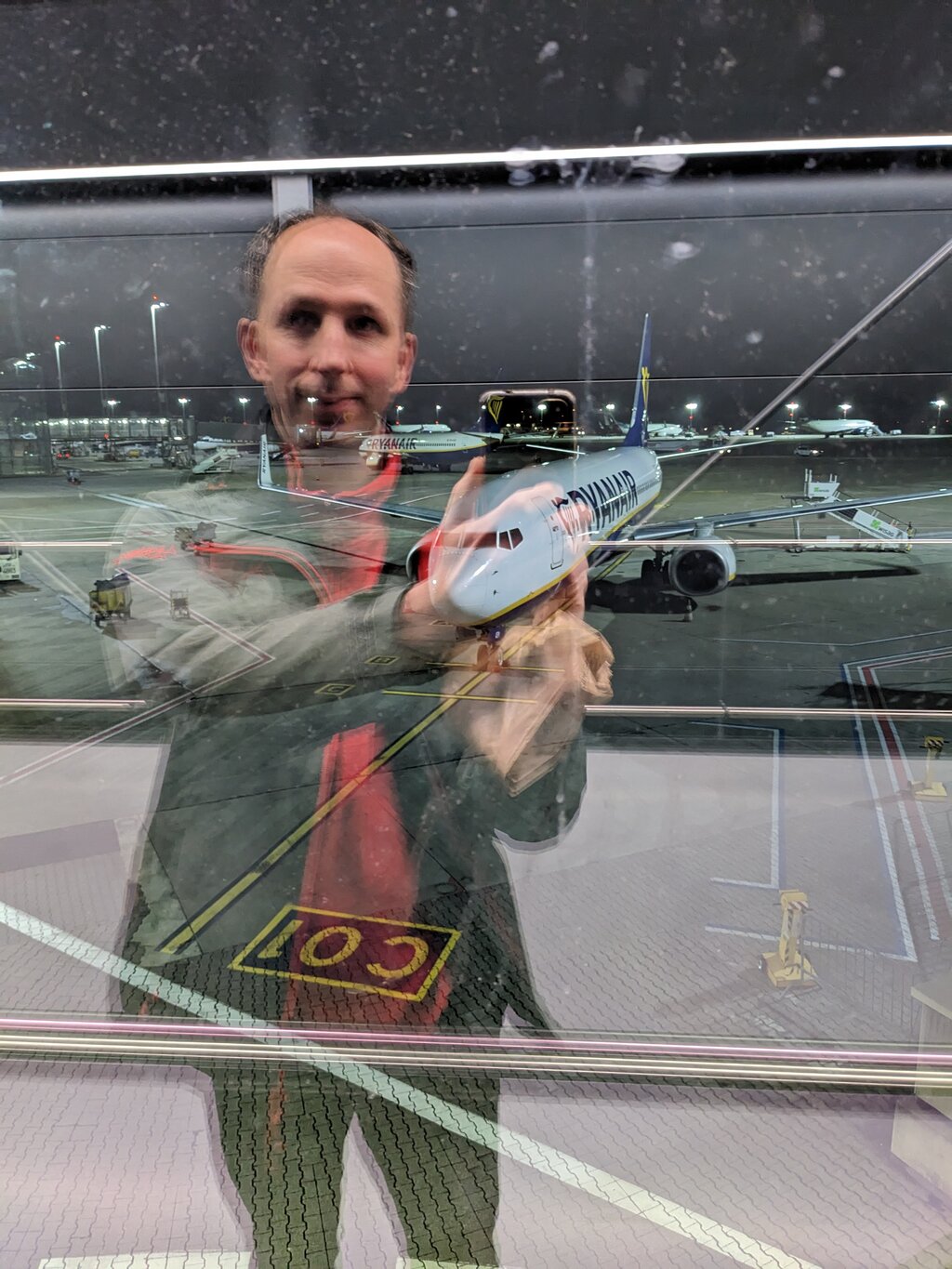 Am Flughafen im Januar 2023